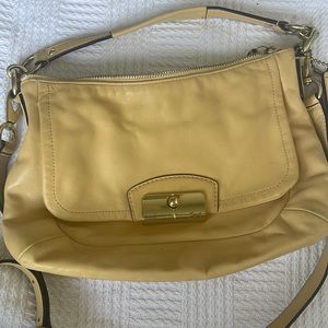 Coach Kristin 48986 crossbody purse yellow